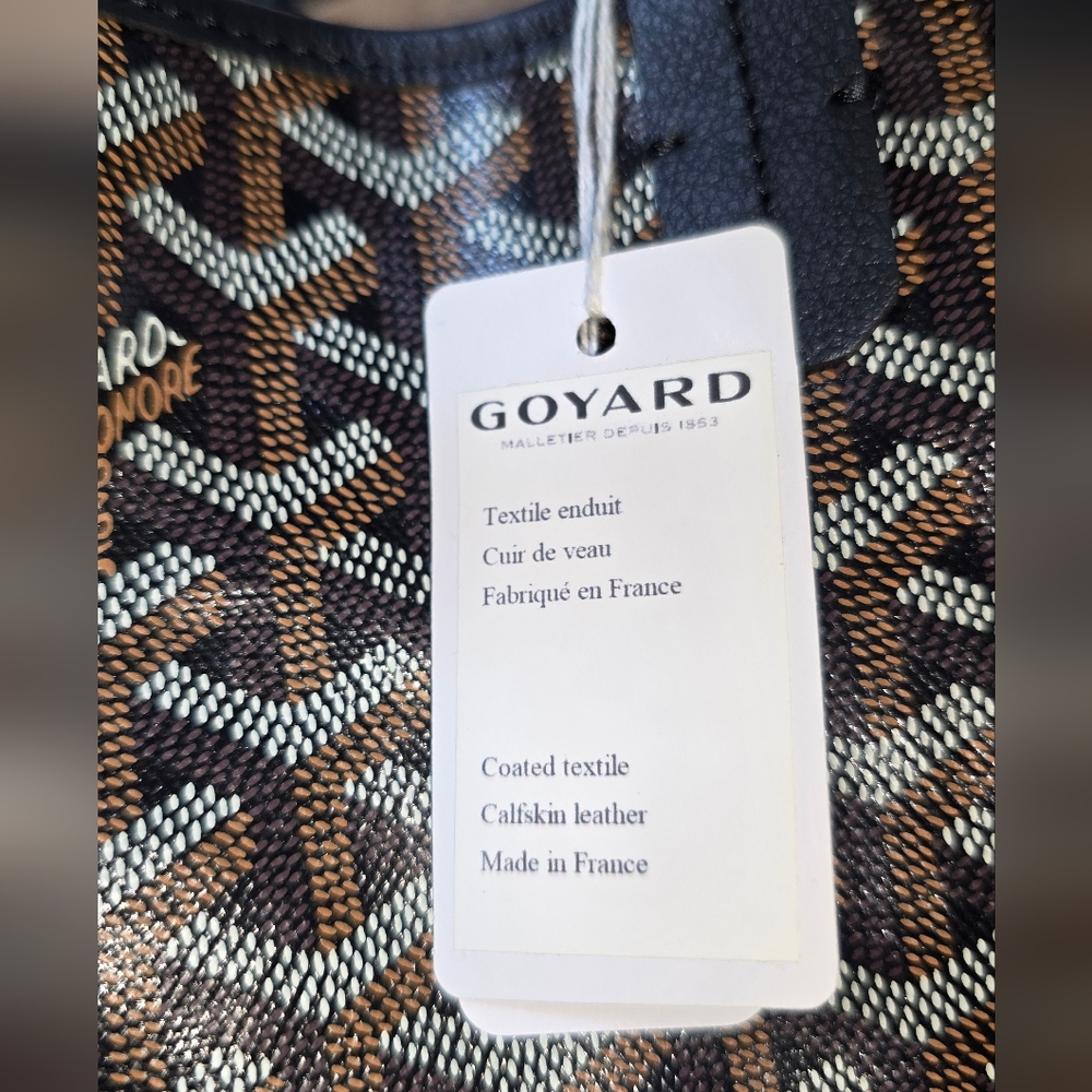 ✨️SOLD✨️Goyard St. Louis PM Tote Bag Unused W Tag Black - Picture 15 of 16